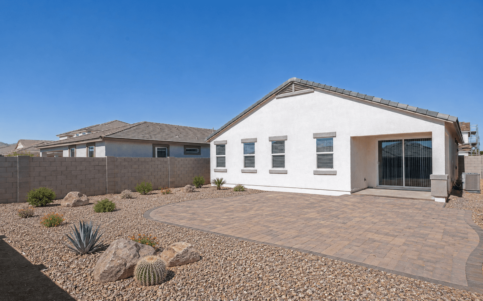 After — clean desert ground cover with defined borders — East Valley, AZ