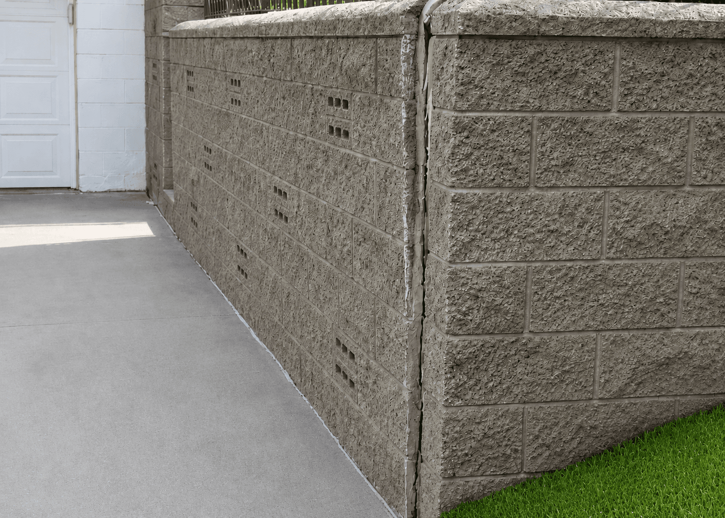 Leaning or bowing walls — block wall damage example