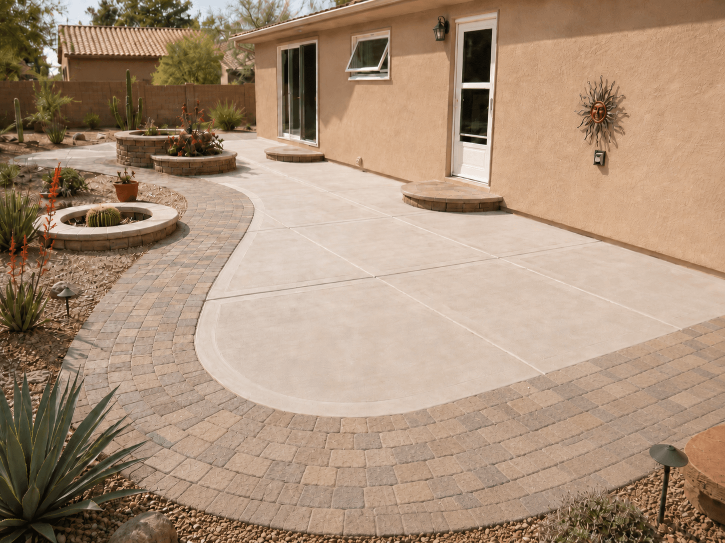 Patio Slabs — LandUp concrete installation, Phoenix AZ