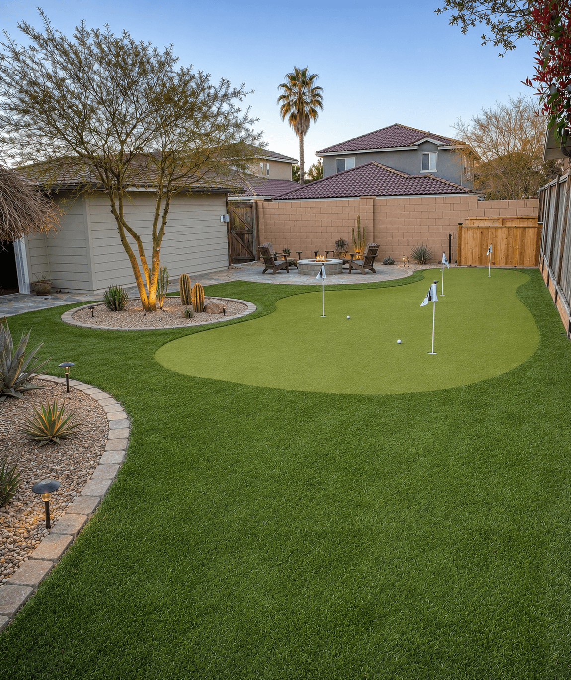 Putting green with chipping and fringe collar area — Phoenix, AZ
