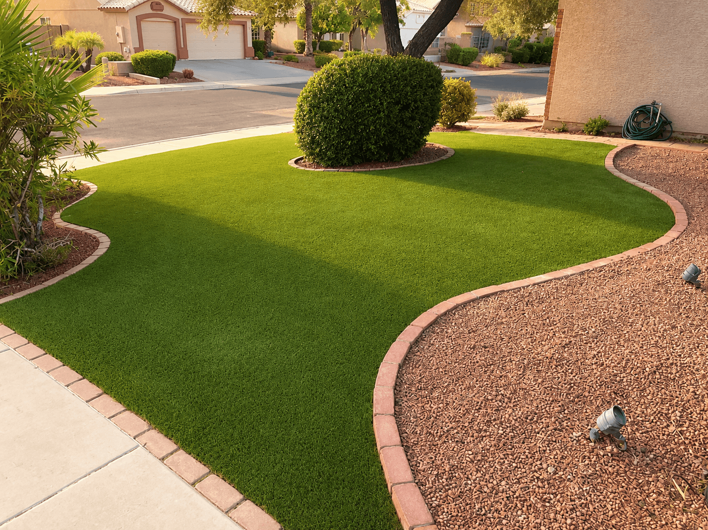 Front Yard Turf Areas — LandUp artificial turf installation, Phoenix AZ